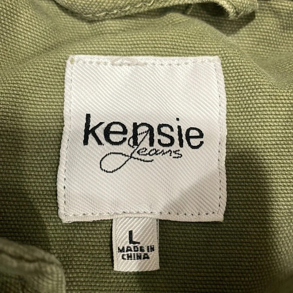 Kensie Jeans Olive Utility Jacket L - Picture 9 of 16